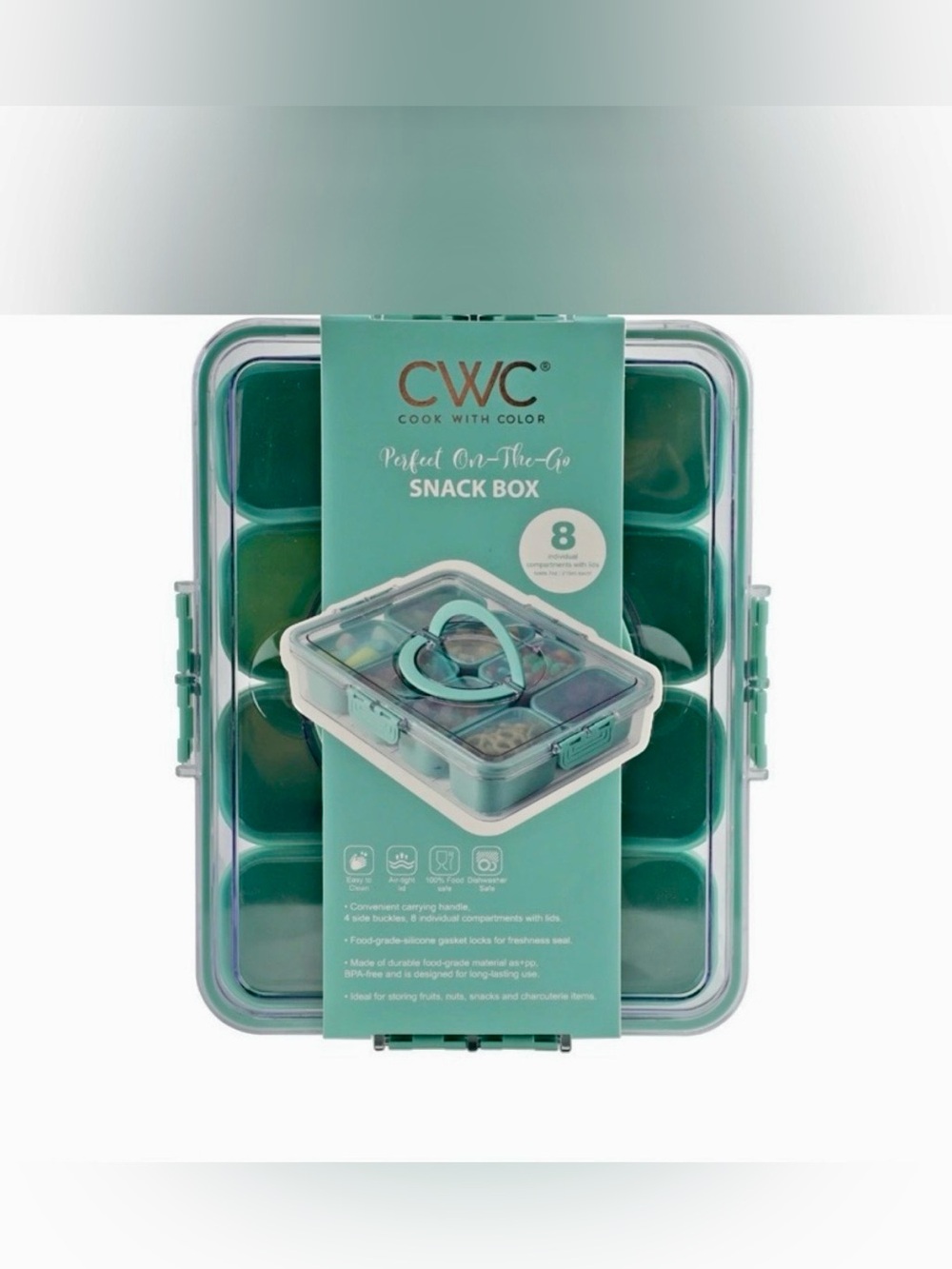 CWC Perfect On-The-Go Snack Box - Teal Green